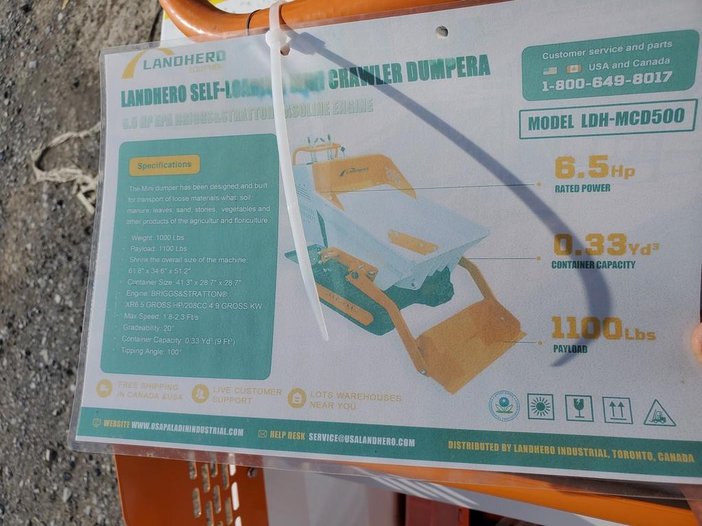 Land Hero MCD500 Crawler Dumper 'NEW'