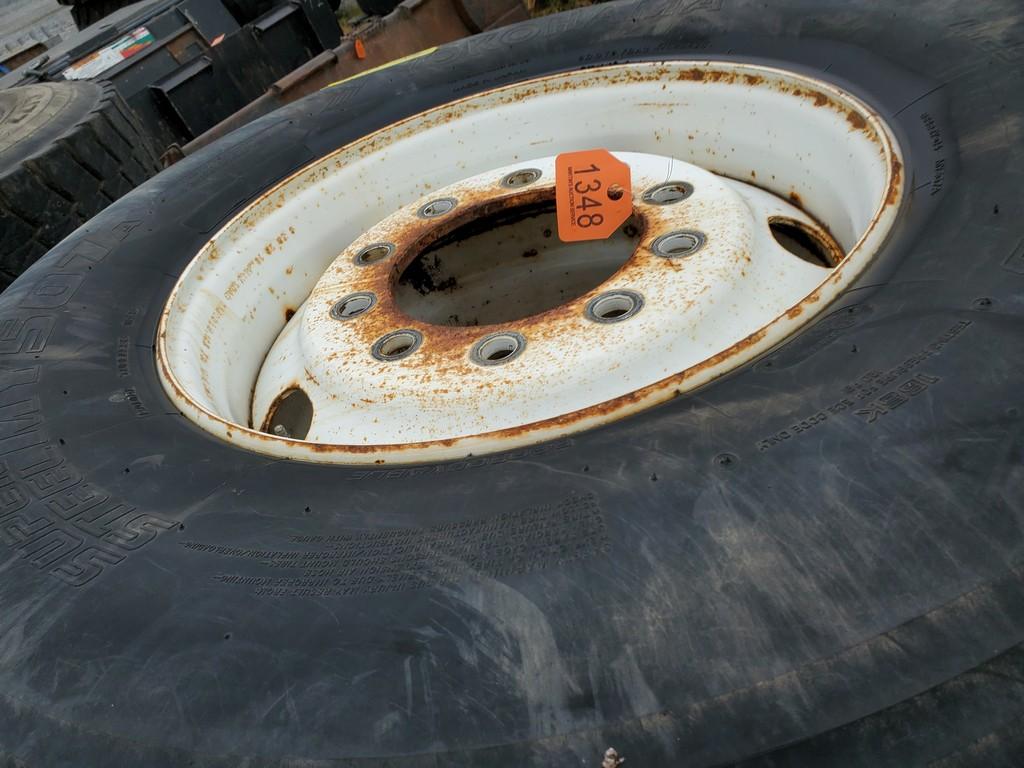 Tires On Wheels   'By the Piece x 2'