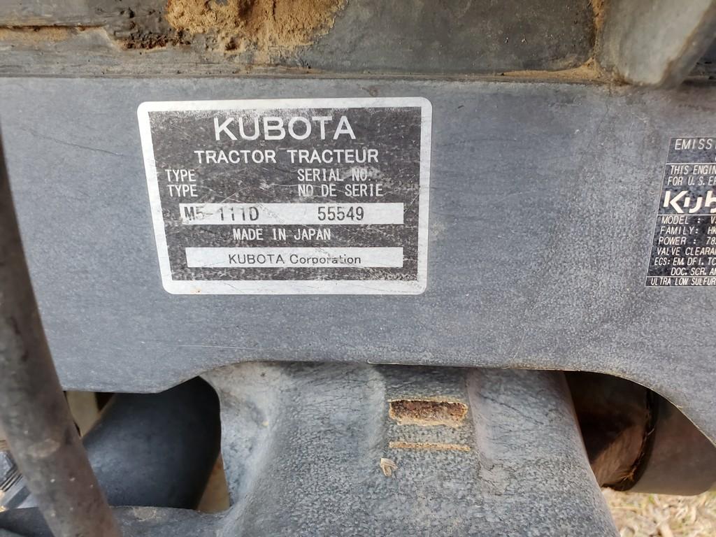Kubota M5-111 Tractor 'AS-IS'