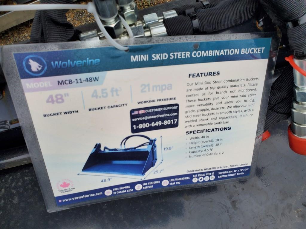 Wolverine MCB-11-48W 4in1 Bucket 'NEW'