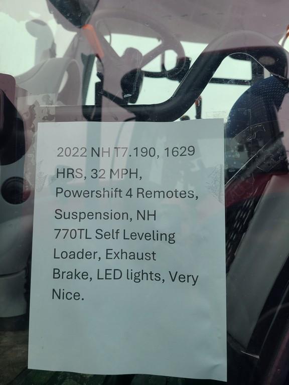 2021 New Holland T7.190 Cab Loader Tractor 'Elite Ride & Drive'