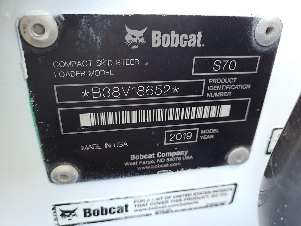 2019 Bobcat S70 Skid Steer 'Ride & Drive'
