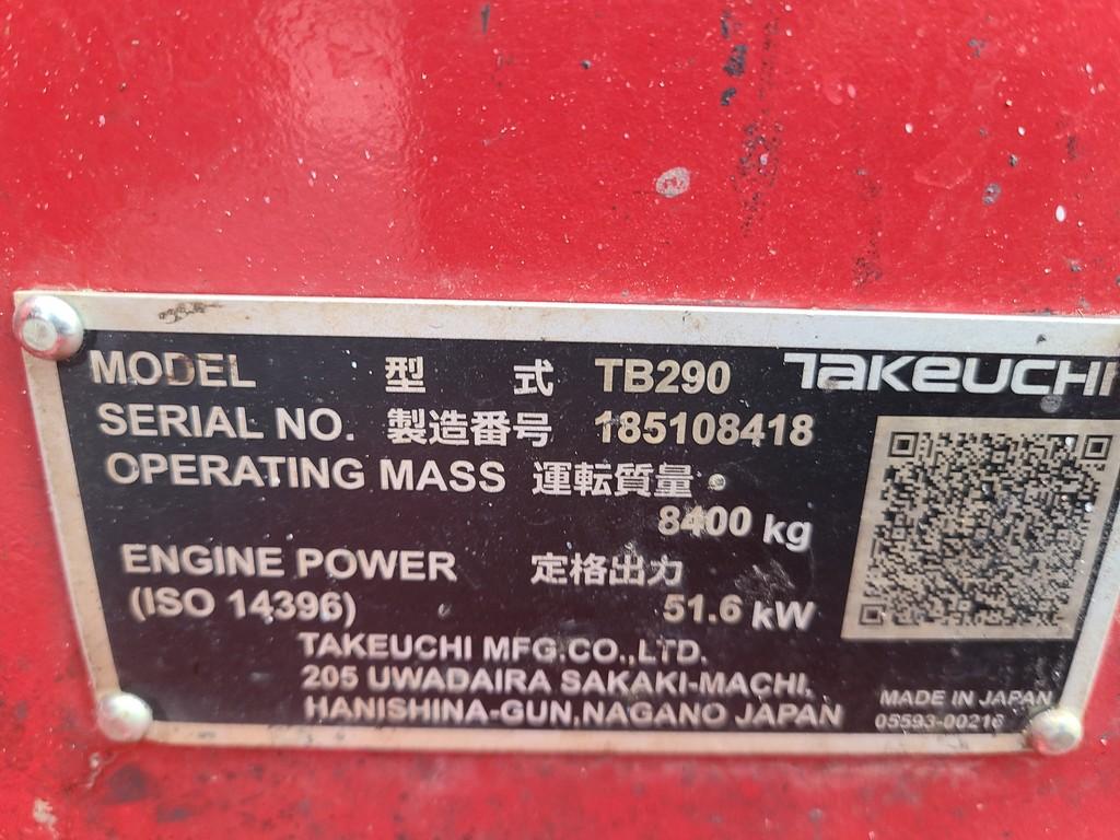 Takeuchi TB290 Midi Excavator 'Elite Ride & Drive'