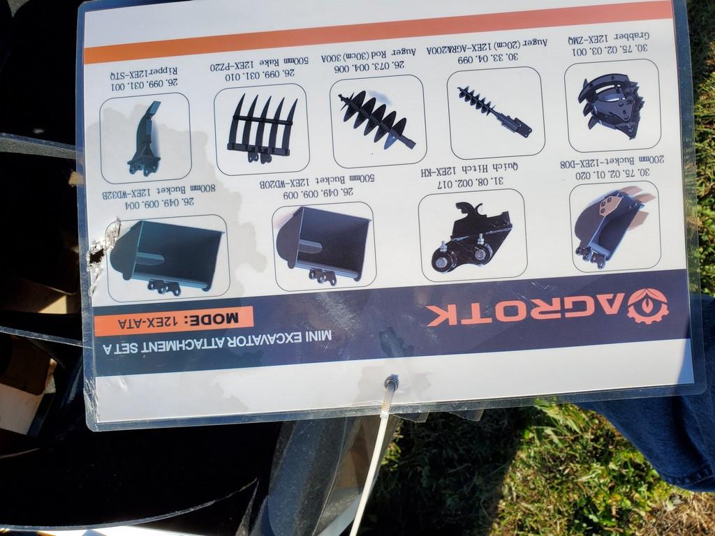 Agrotk 12EX-ATA Attachment Set 'NEW'