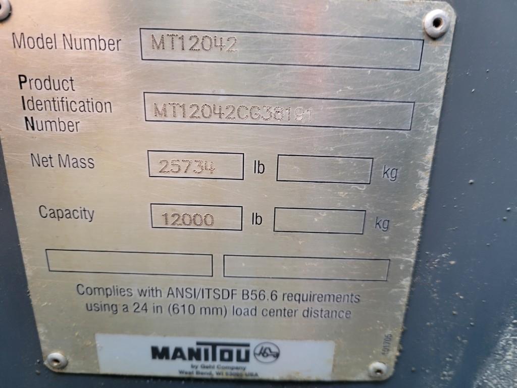 2015 Manitou MTA12042 Telehandler 'Ride & Drive'