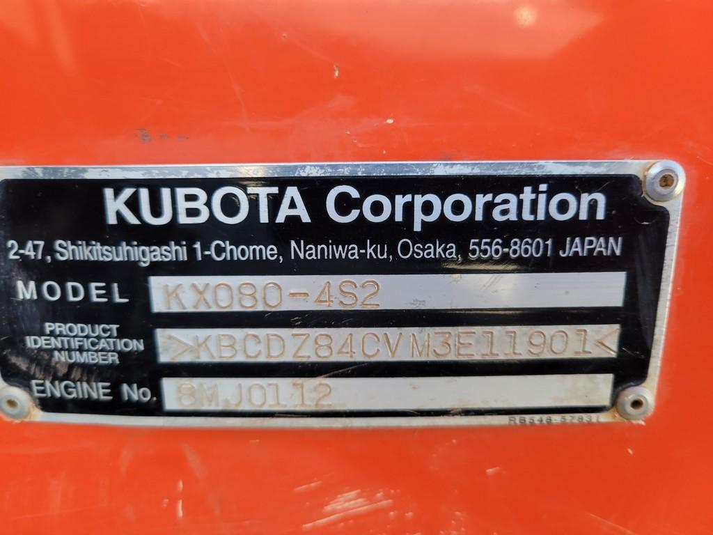 2021 Kubota KX080-4 Midi Excavator 'Ride & Drive'