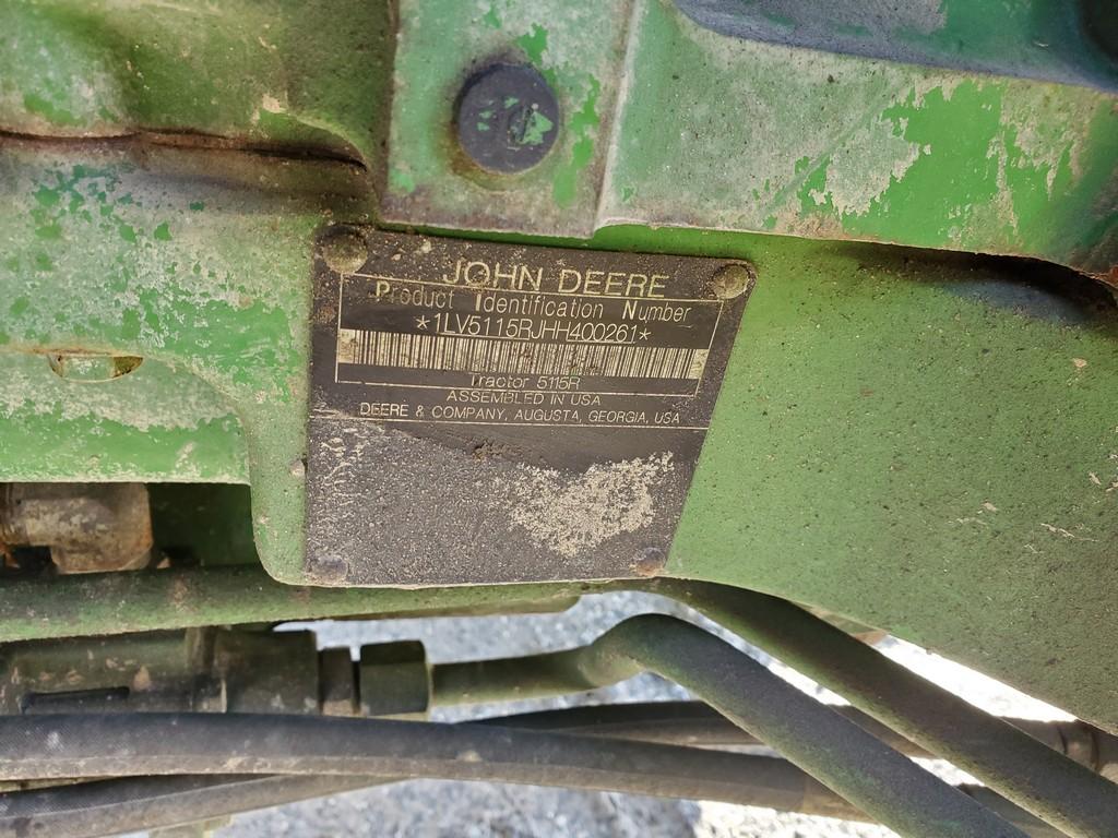 2017 John Deere 5115R Cab Tractor 'Ride & Drive'