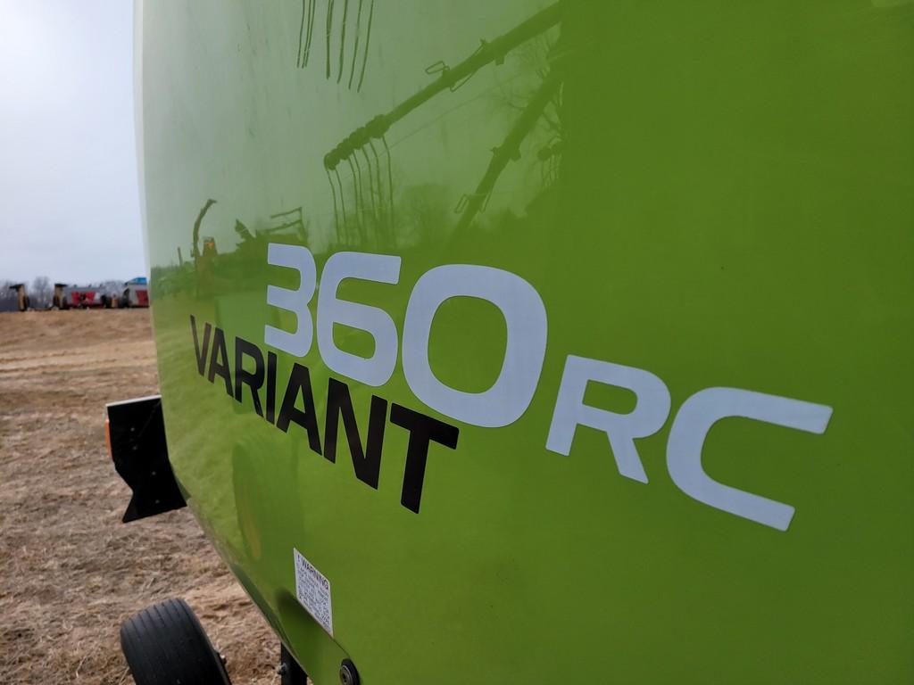Claas Variant 360RC Round Baler 'Monitor in the Office, Manual in the Office, '