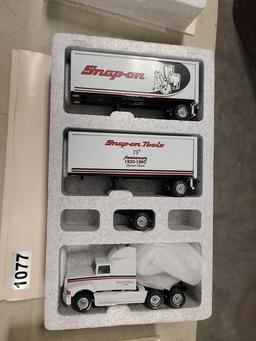 Winross Truck With Double Pup Trailers