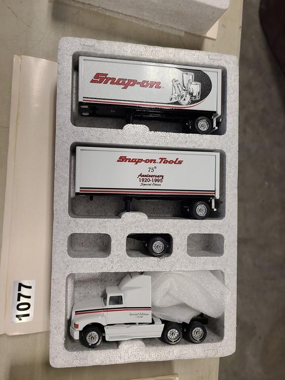 Winross Truck With Double Pup Trailers