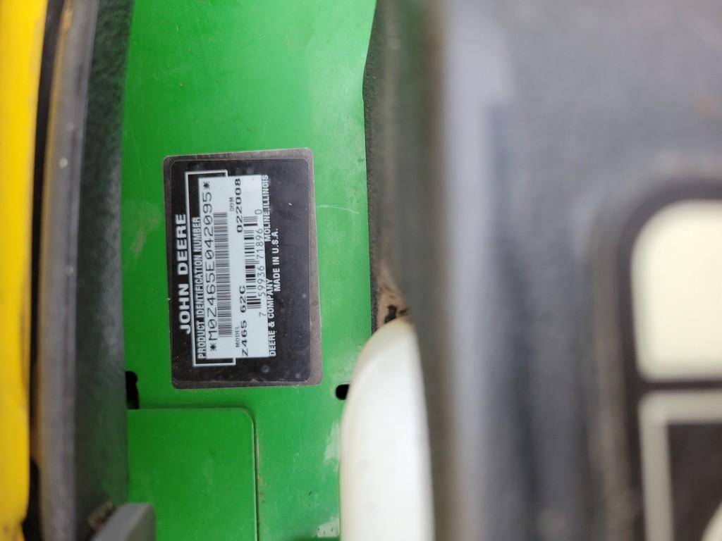 2008 John Deere Z465 Zero Turn 'Ride & Drive'