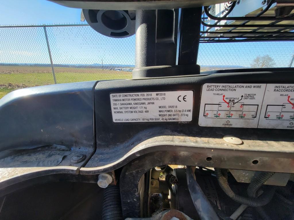 2018 Yamaha DR2E18 Golf Cart 'AS-IS, THIS UNIT HAS PROBLEMS, All of its problems may or may not be d