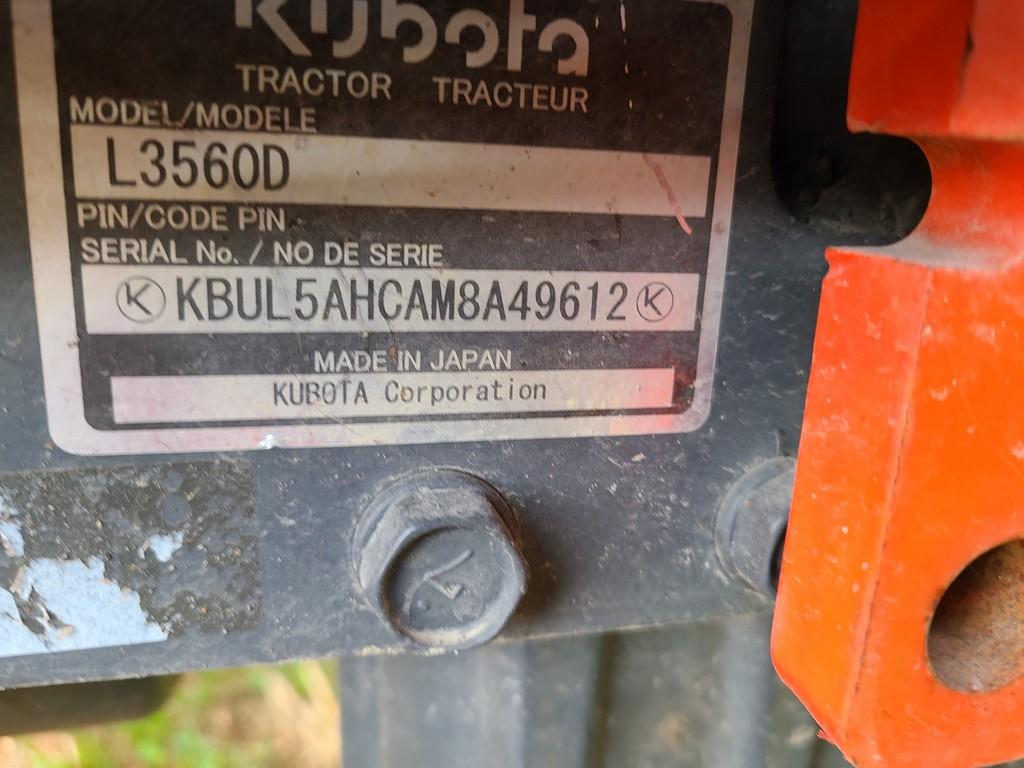 2021 Kubota L3560 Cab Compact Loader Tractor 'Ride & Drive'