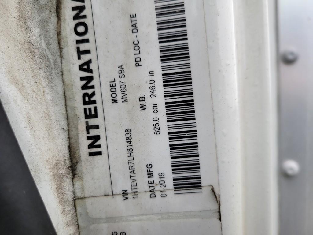 2020 International MV607A Box Truck 'Title in the Office'