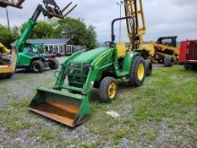 John Deere 3520 Compact Loader Tractor 'Runs & Operates'