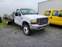 2002 Ford F450 Flatbed Truck 'Title in the Office'