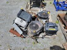 Skid Lot Of Engines