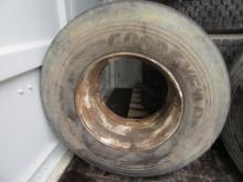 2010 Goodyear 385/65R22.5 Tires on Wheels
