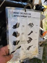 Miva  Excavator Attachment Set 'NEW'