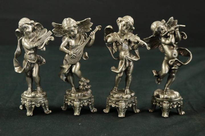 4 Metal Cherubs