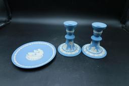 3 Pieces Wedgwood Jasperware