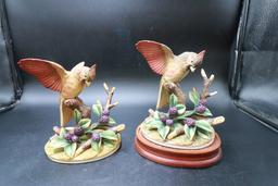 Pair of Cardinal Figurines