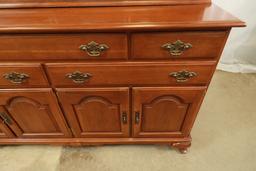 Ethan Allen Cherry 2 Piece China Cabinet