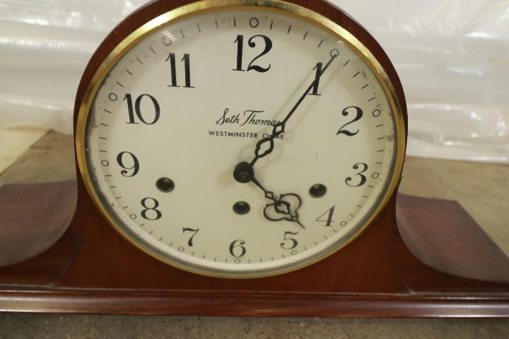 Seth Thomas Westminster Chime Mahagony Mantle Clock