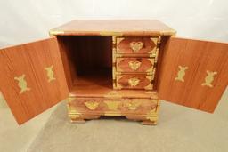 Small Asian Chest with Brass Accents