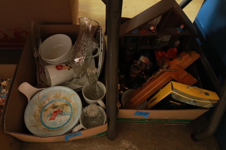 2 Boxes of Figurines & Misc