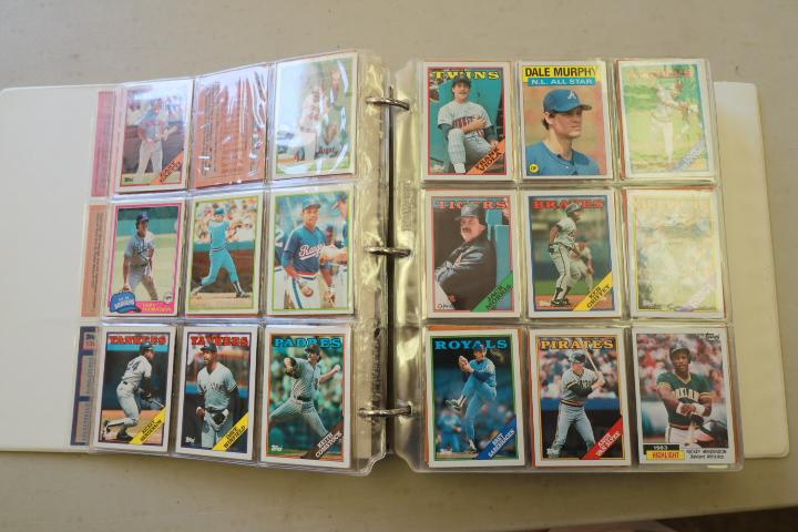 Binder of Baseball Cards