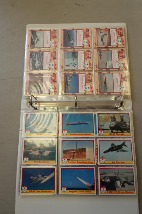 Binder of Military Aircraft Cards