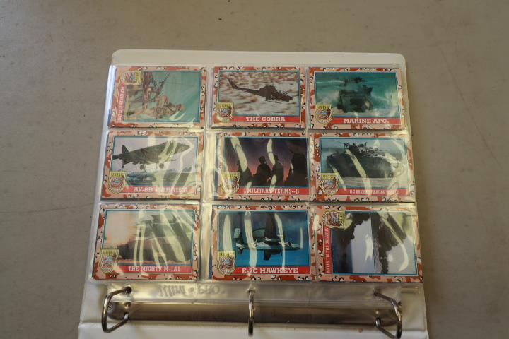 Binder of Military Aircraft Cards