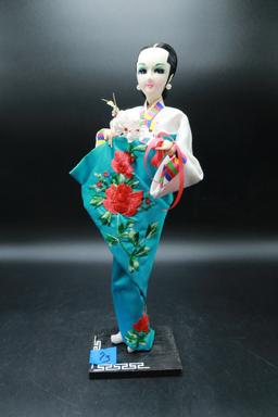 Silk Asian Doll on Stand