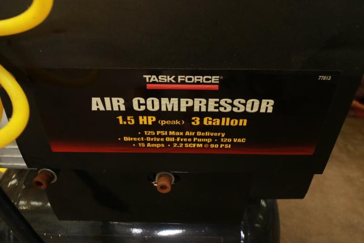 Task Force 3 Gallon Air Compressor