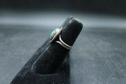 Sterling Silver Ring with Turquoise