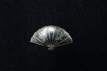 Siam Silver Fan Pin
