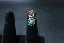 Sterling Silver Ring with Turquoise