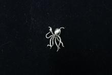 Sterling Silver Octopus Pendant