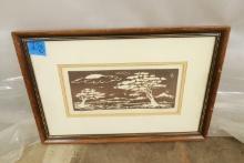 Framed Intaglio Etching