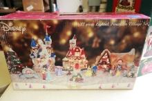 Disney Princess 12 Piece Lighted Porcelain Christmas Village