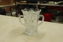 Victorian Pressed Glass Spooner