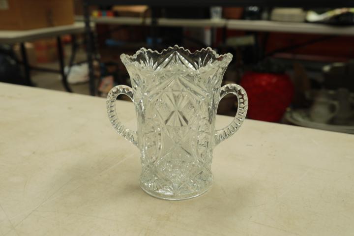 Victorian Pressed Glass Spooner
