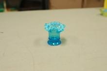 Fenton Blue Opalescant Mini Vase