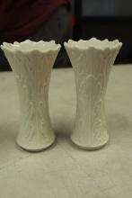 Pair of Lenox Woodland Pattern Vases