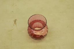Cranberry Glass Vase