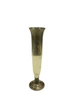 Etched Crystal Vase with Sterling Silver Base