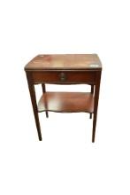 Mahogany Nightstand with Single Drawer