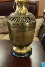 Pair of Asian Brass Lamps