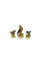 3 Porcelain Bird Figurines